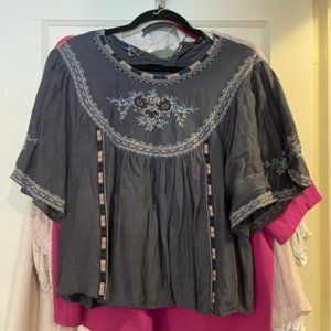 Zara Boho Shirt! Beautifully embroidered